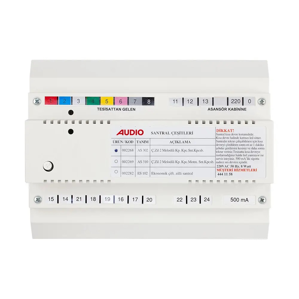 002268 AS 302 Santral (Kapıcılı Çift Zilli 2 Melodili)